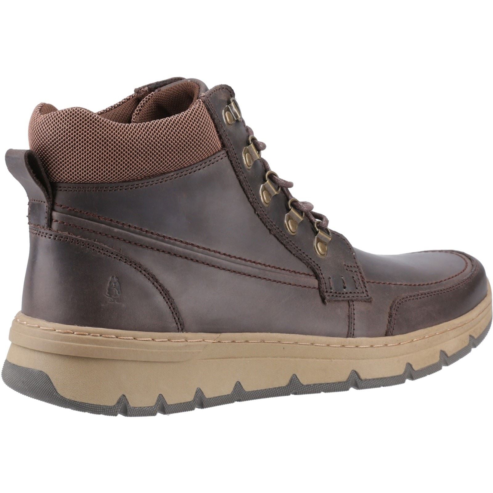 Hush Puppies Nixon Herren Leder Stiefeletten in Braun