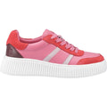 Hush Puppies Holly Damen Wildleder Sneaker In Fuchsia