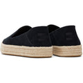 TOMS Carolina 100% Rindsleder Damen Schwarz Espadrilles