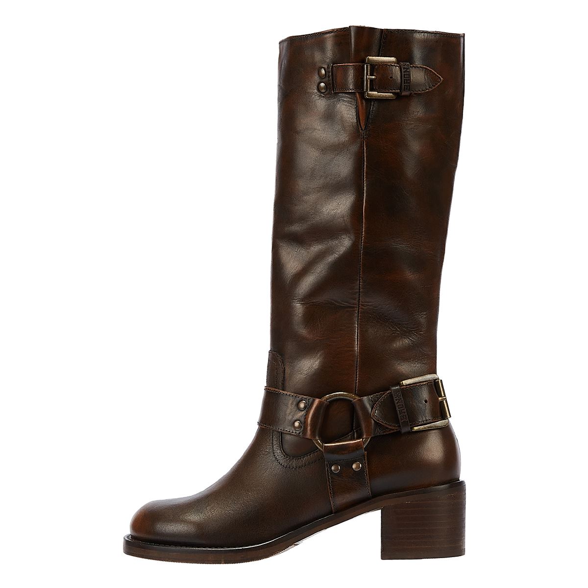 Bronx Neue Camperos Damen Stiefel In Kastanienbraun