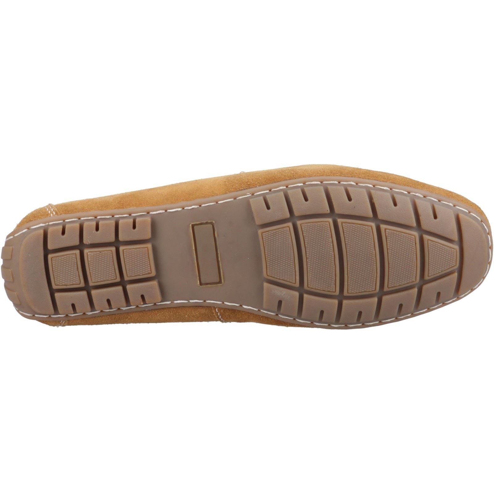 Hush Puppies Ralph Suede Herren Mokassins Aus Braunem Leder