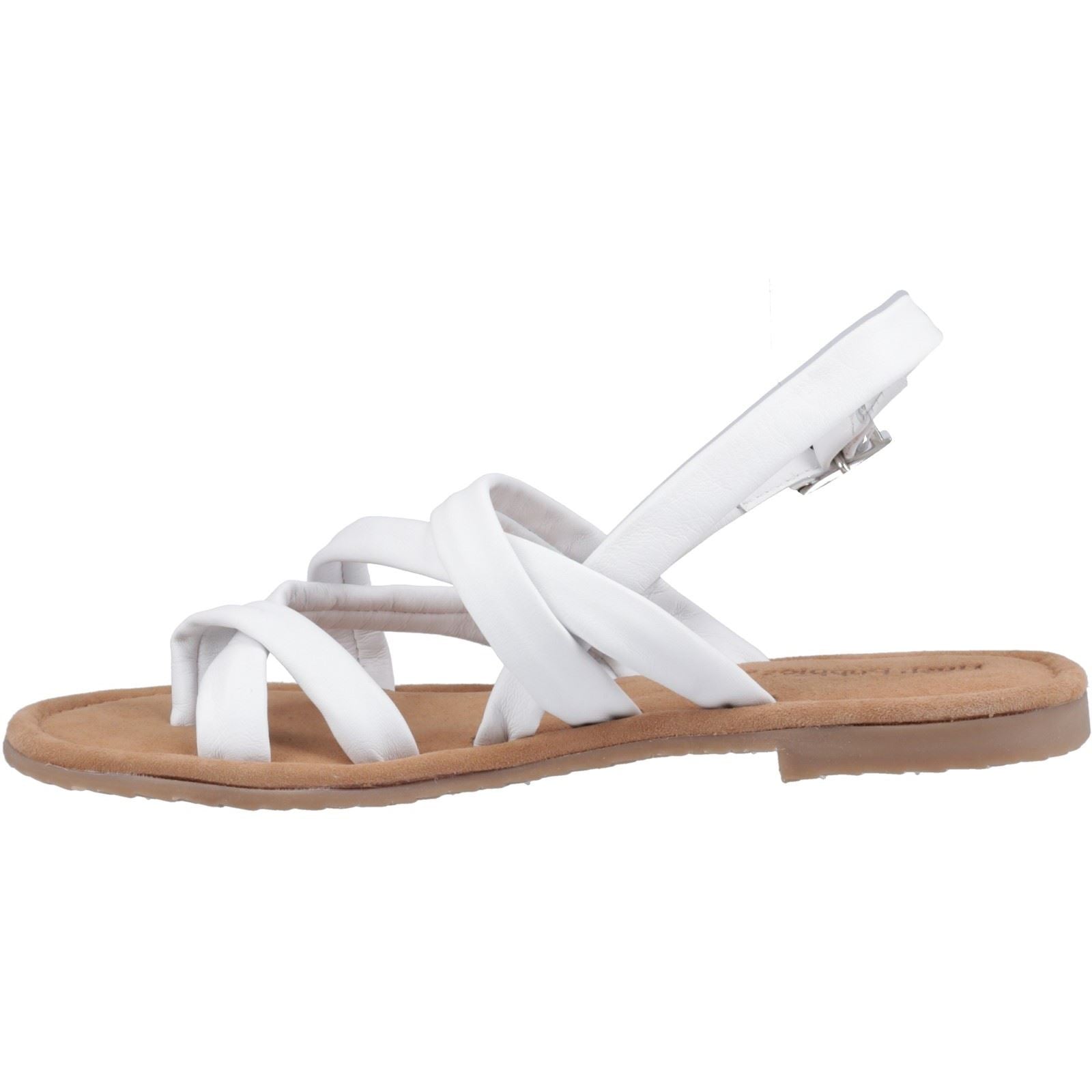 Hush Puppies Hope Damen Sandalen Aus Weißem Leder