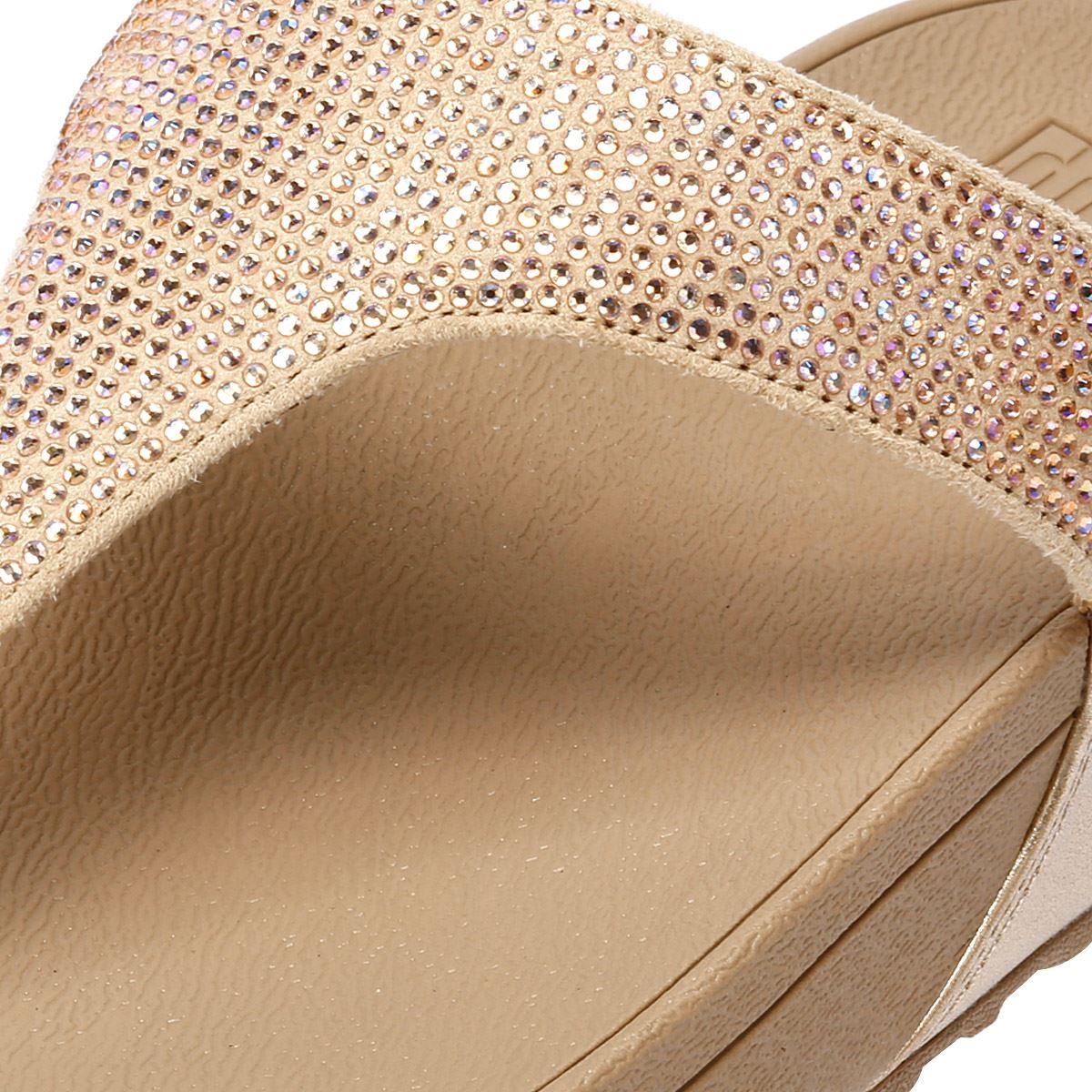 FitFlop Lulu Crystal Damen Beige Sandalen