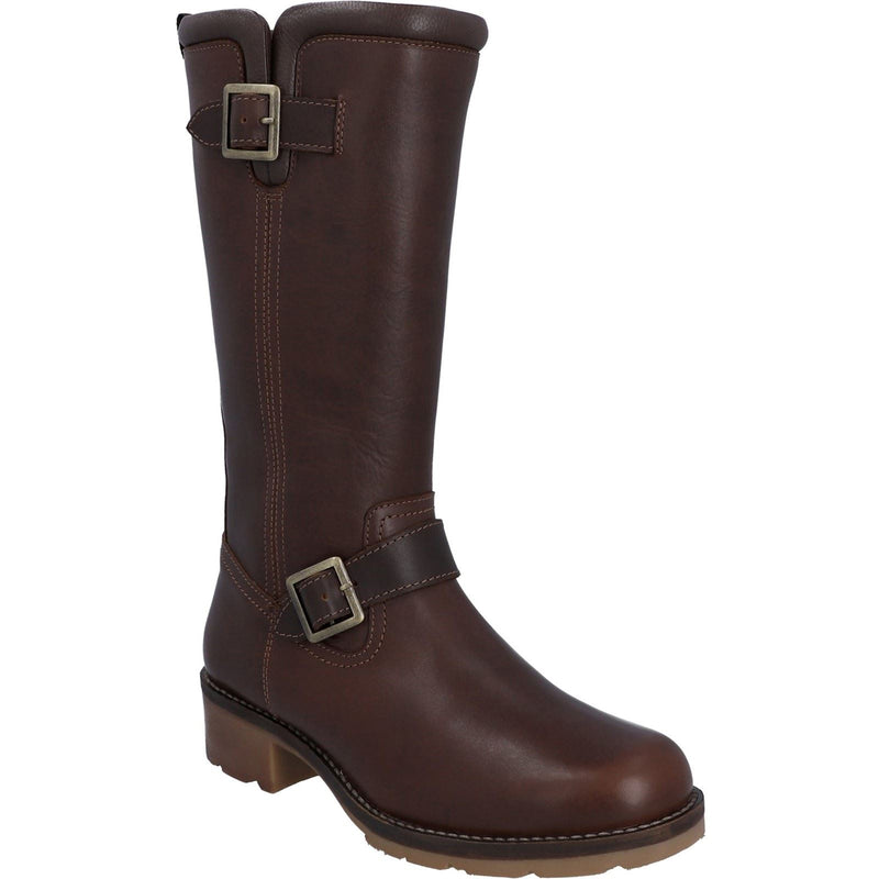 Hunter Iona Damenstiefel Aus Braunem Leder