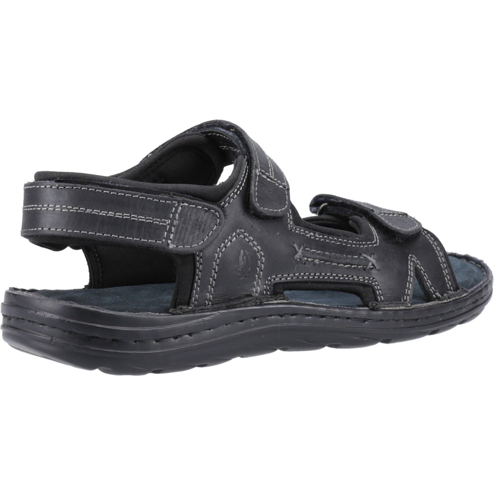 Hush Puppies Alistair Herren Sandalen Aus Schwarzem Leder