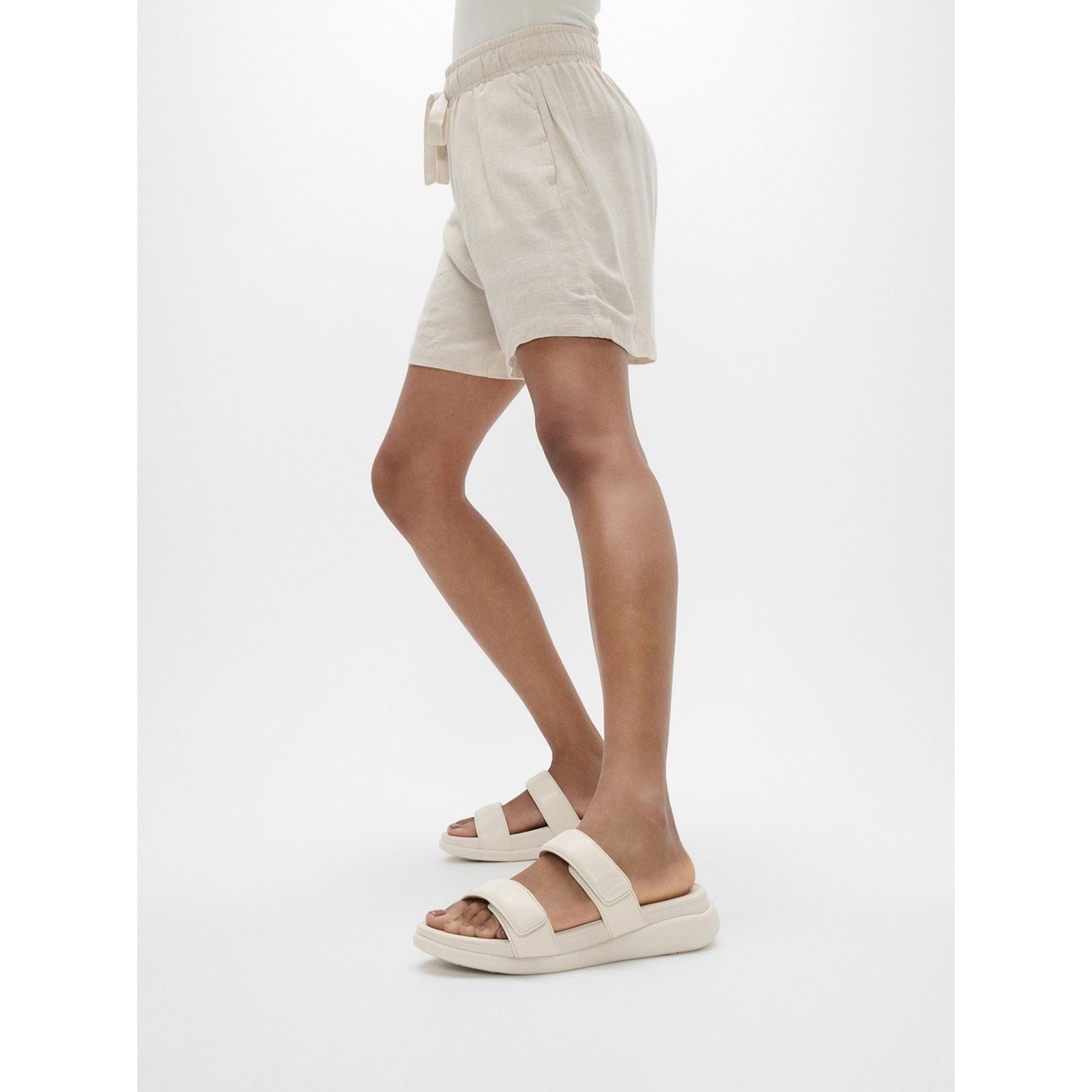 Fitflop F-Mode Go Polyurethan Damen Sandalen Paris Beige