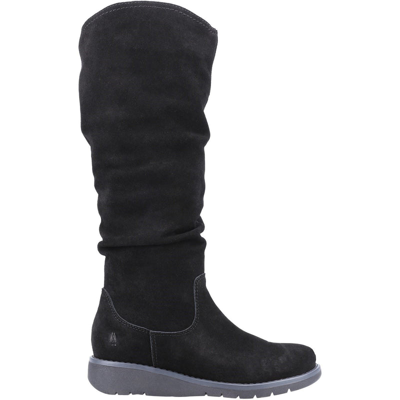 Hush Puppies Lucinda Damenstiefel Aus Schwarzem Wildleder