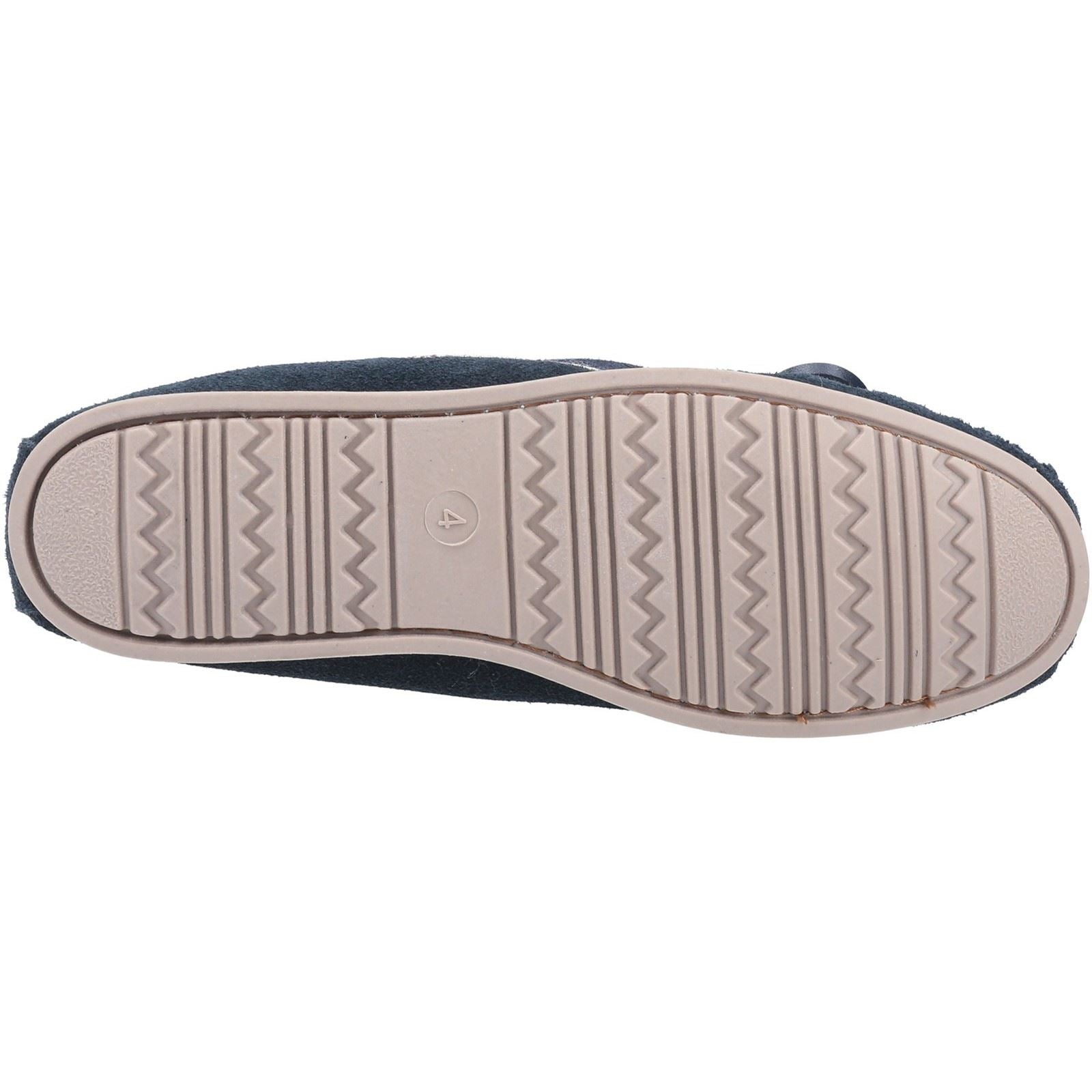 Cotswold Kilkenny Wildleder Damen Hausschuhe In Marineblau