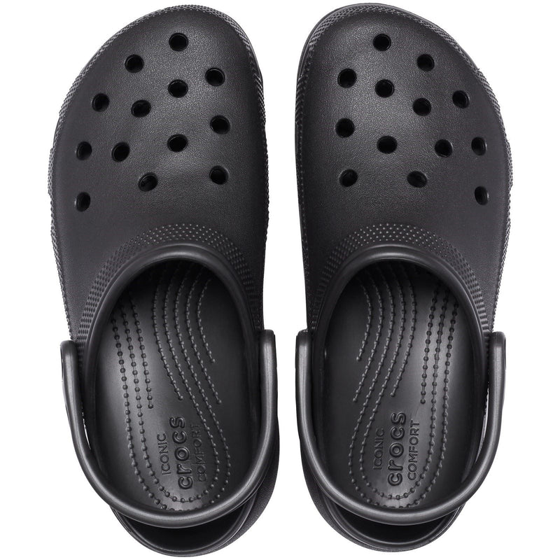Crocs Classic Platform Damen Clogs Aus Thermoplast In Schwarz