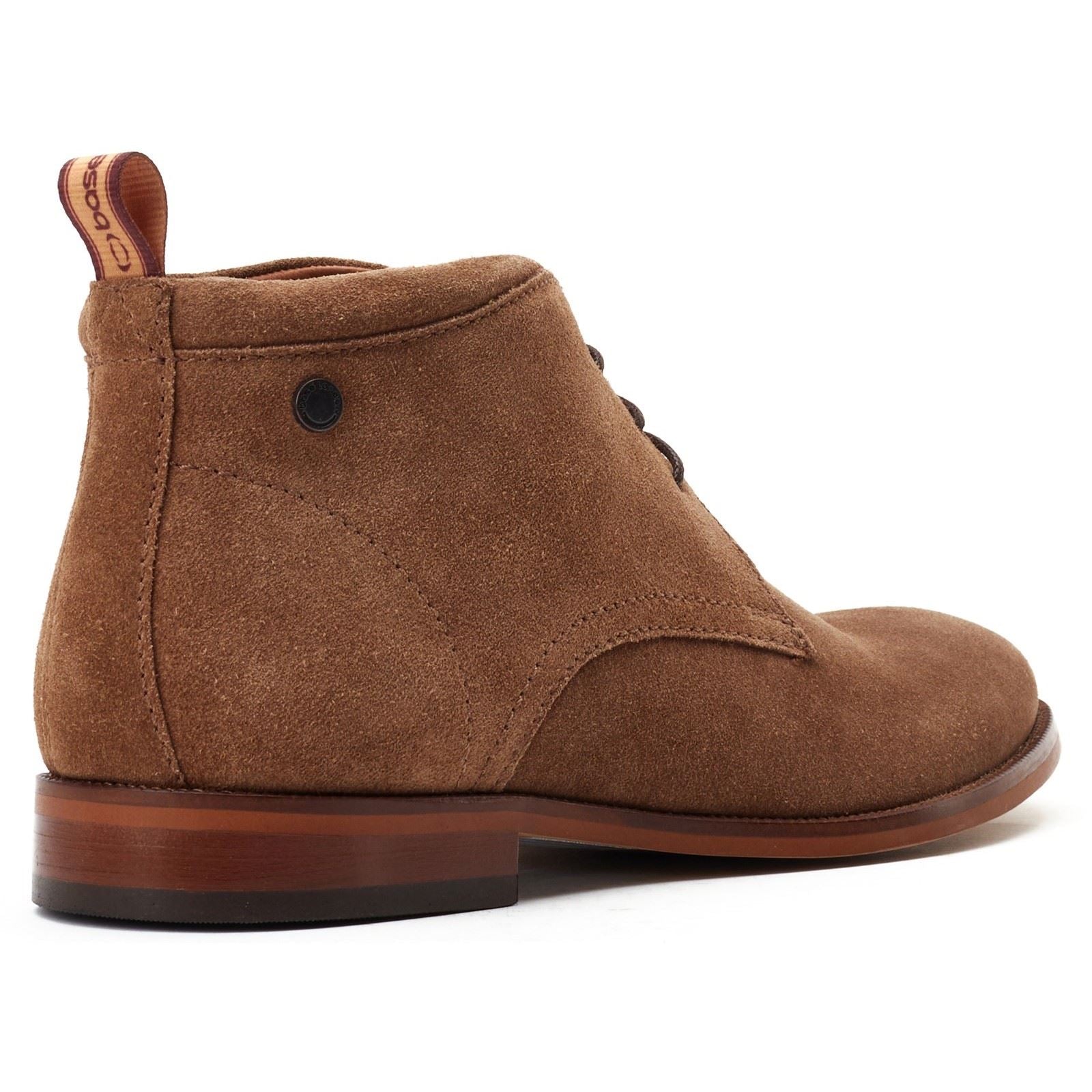 Base London Nolan Leder Herren Ginger Stiefel