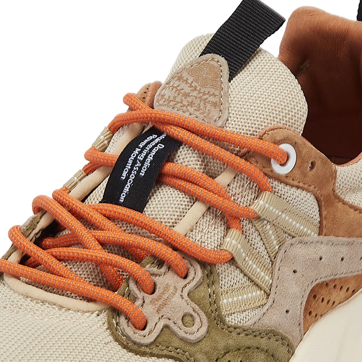 Flower Mountain Yamano 3 Grau/Orange Wildledersneakers