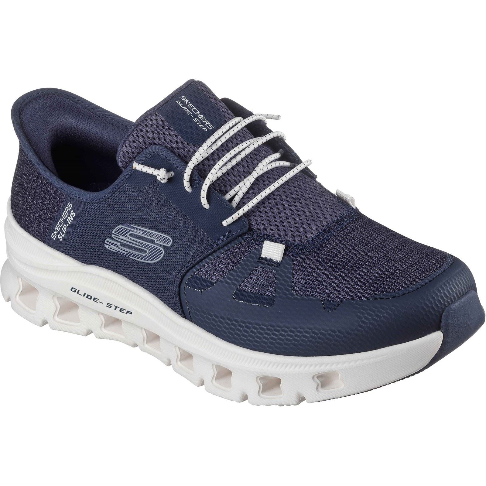 Skechers Glide-Step Pro Polyester Herren Sneakers In Navy