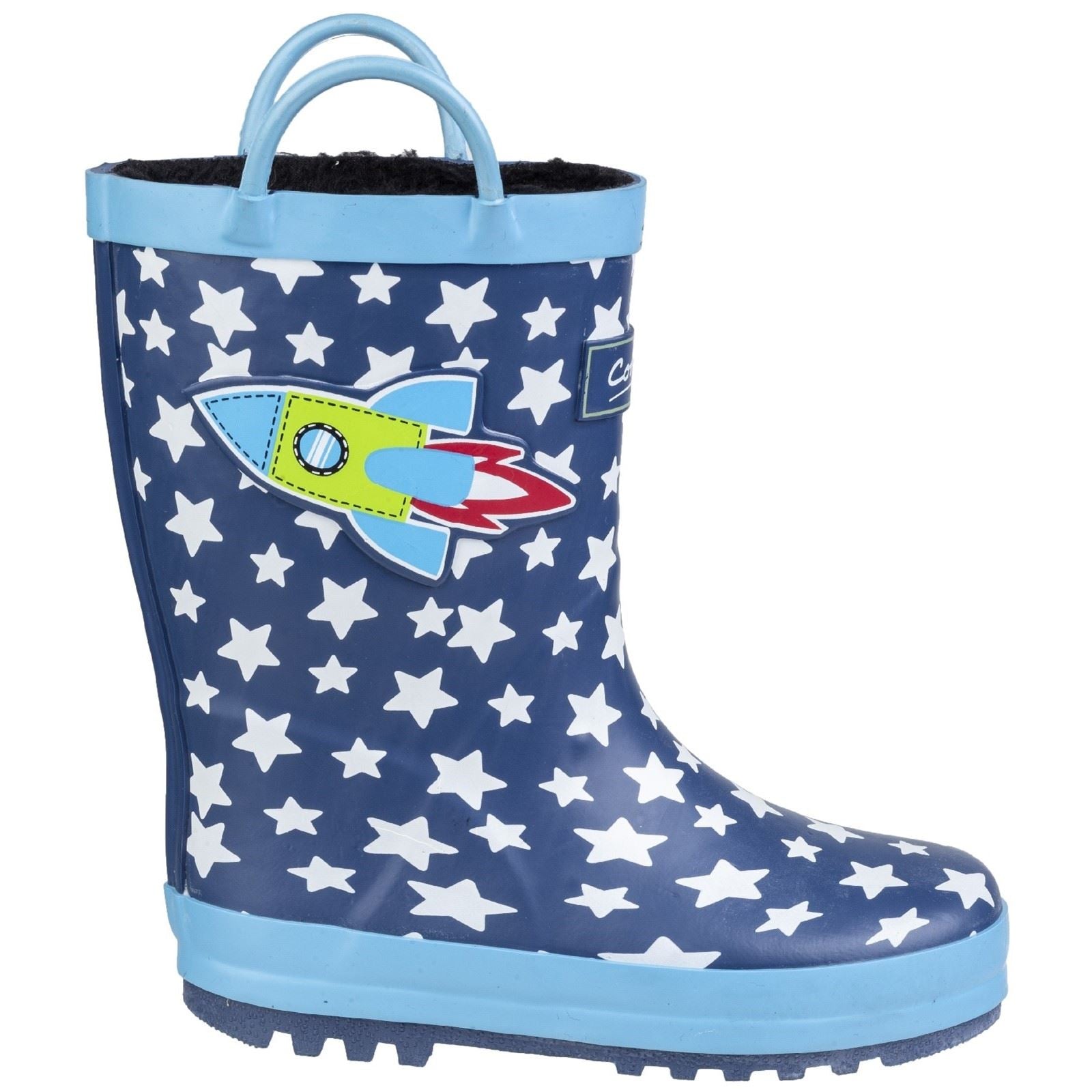 Cotswold Sprinkle Gummistiefel Dunkelblau & Weiß