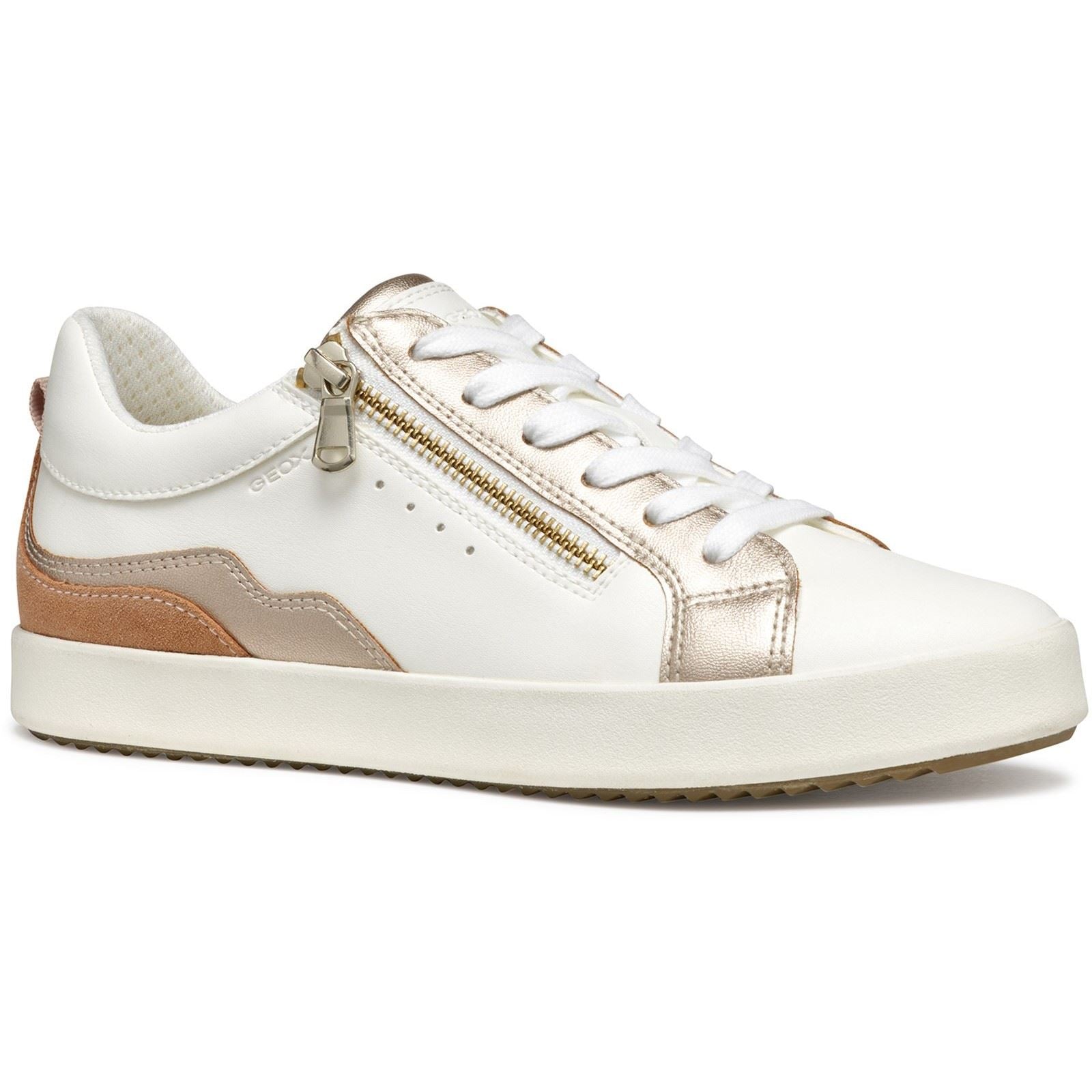 Geox D BLOMIEE Damenoptik Weiße/Nude Sneaker
