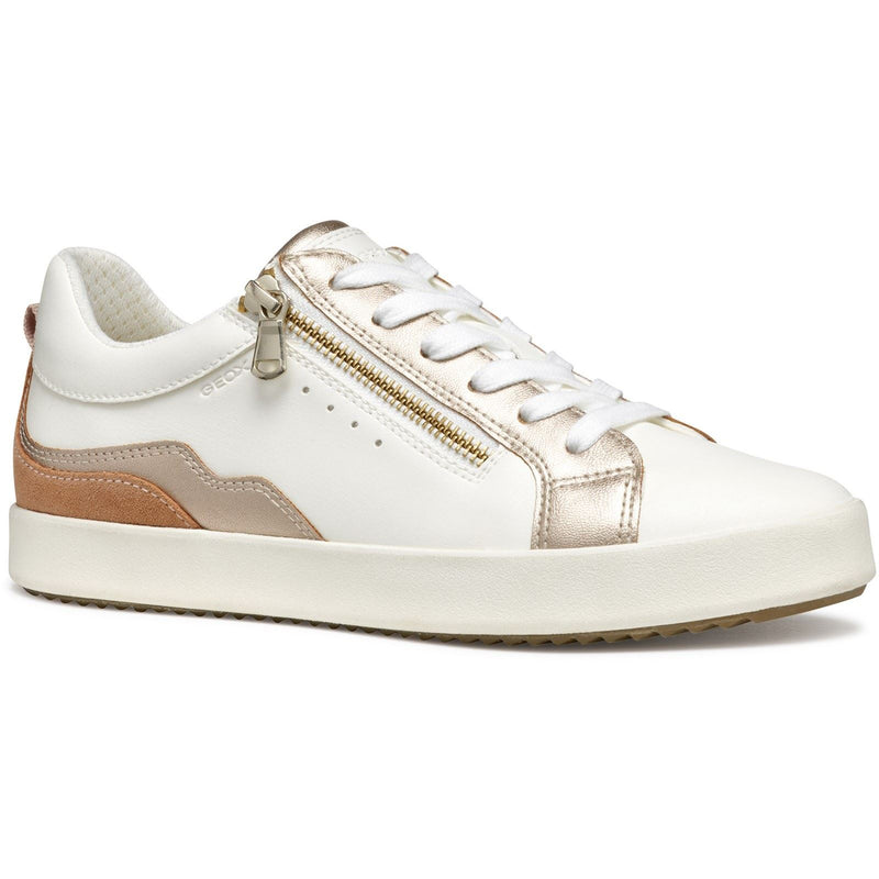 Geox D BLOMIEE Damenoptik Weiße/Nude Sneaker
