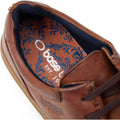 Base London Dalston Leder Herren Braune Mokassin Schuhe
