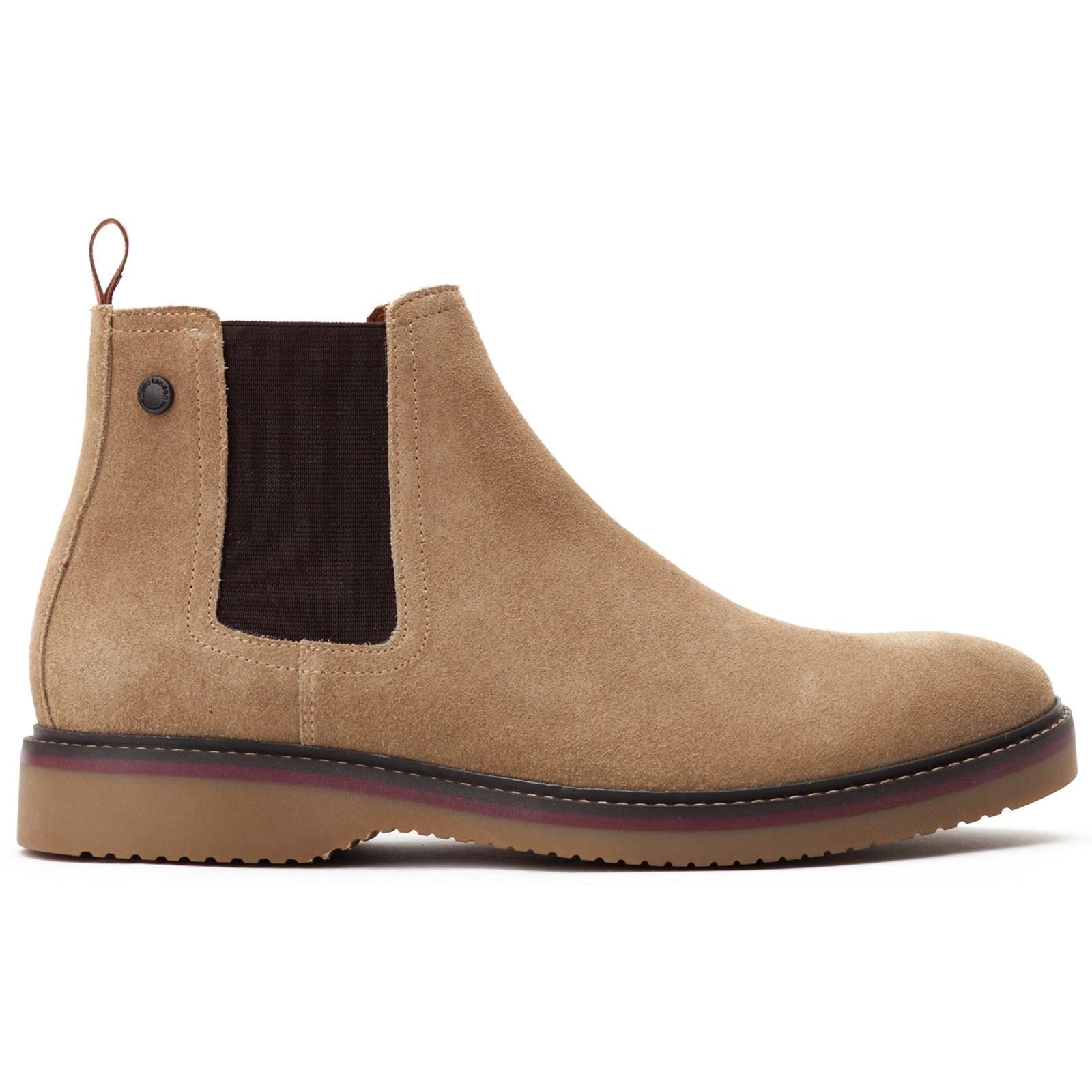 Base London Hooper Leder Herren Sandbeige Stiefel