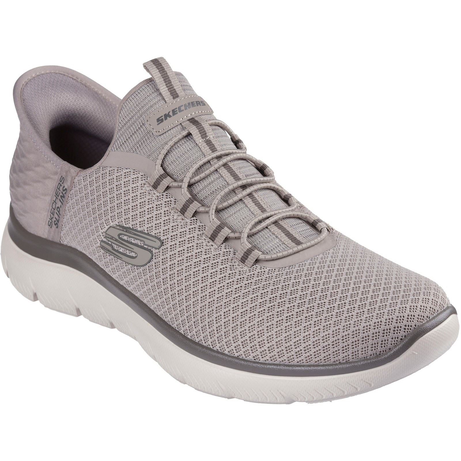 Skechers Slip-ins: Summits High Range Polyester Herren Taupe Sneaker