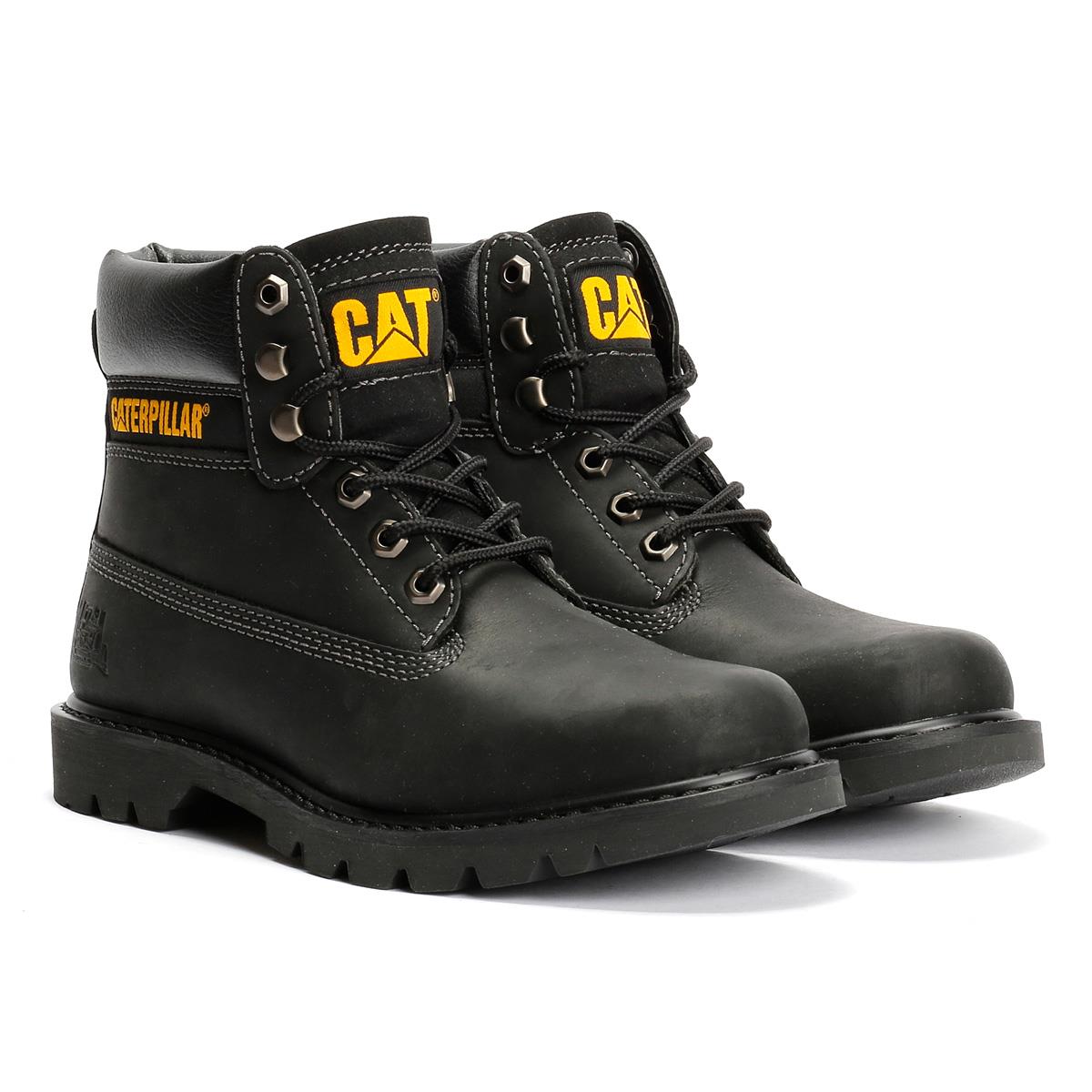 Caterpillar Colorado 2.0 Tractor Leder Herren Schwarze Stiefel