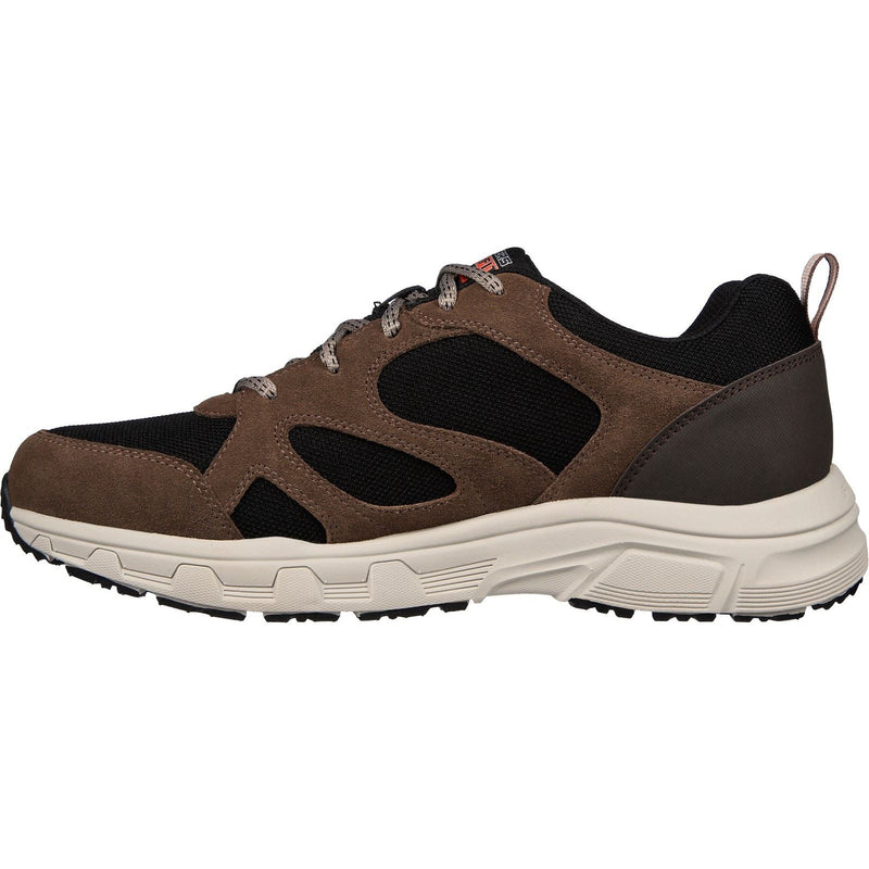 Skechers Oak Canyon Sunfair Leder Herren Wanderstiefel In Braun/Schwarz