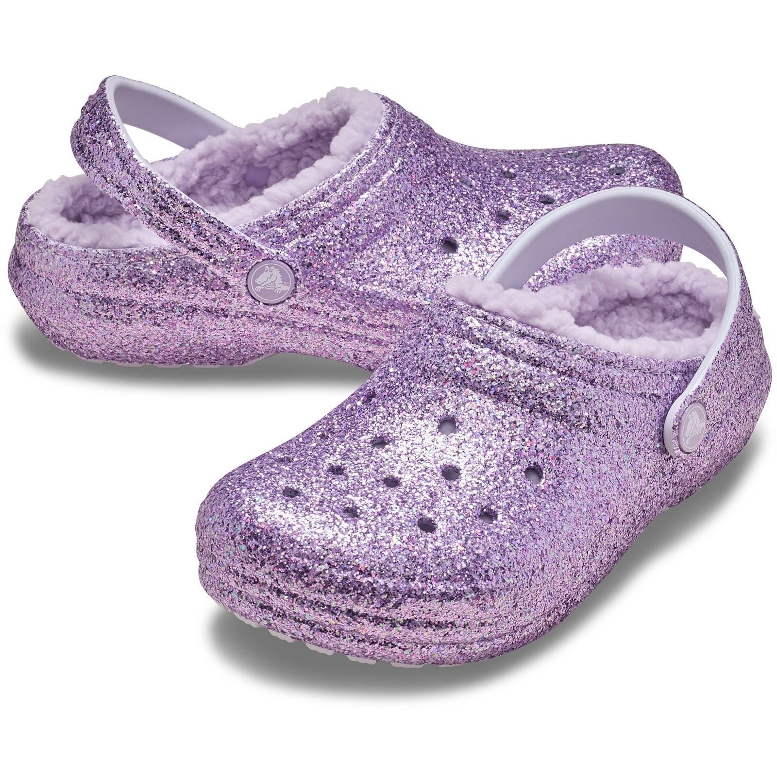 Crocs Classic Lined Thermoplastische Unisex Kinder Lila Mond Clogs