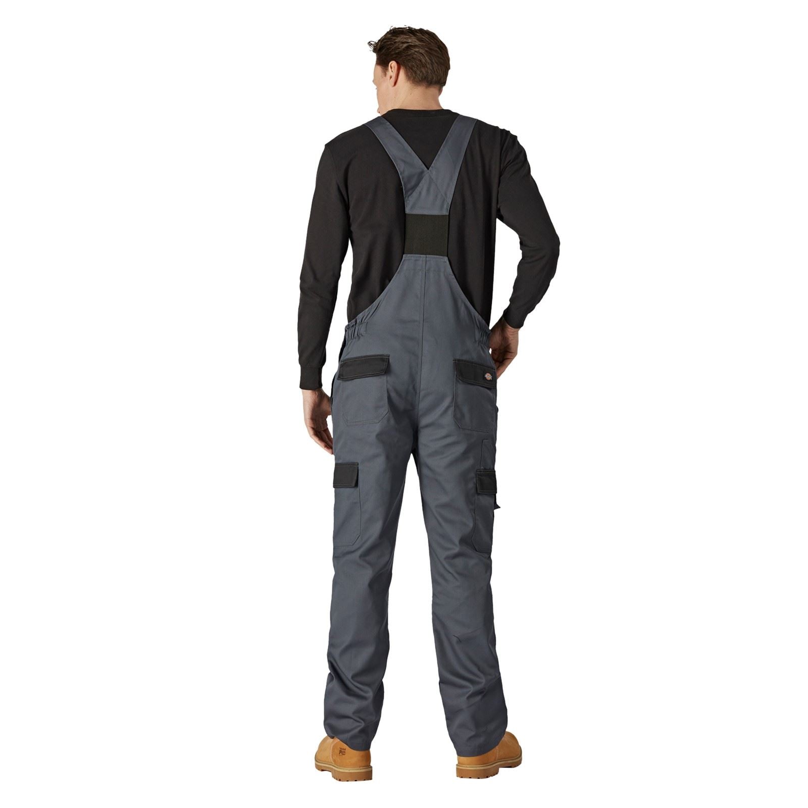 Dickies Everyday Bib and Brace Polyester Herren Grauer Arbeitsoverall