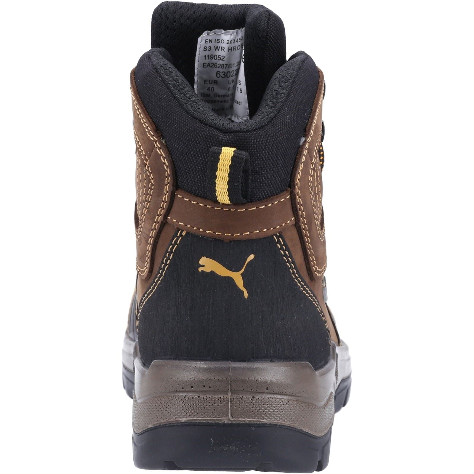 Puma Safety Sierra Nervada Mid Leder Braun Sicherheitsstiefel