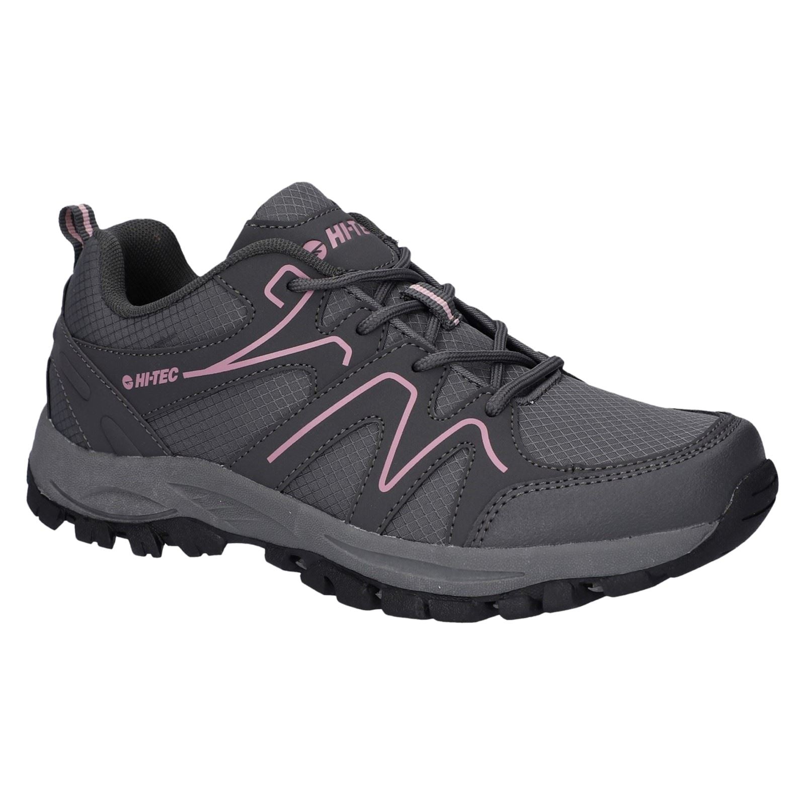Hi-Tec Maine Polyester Damen Wanderstiefel In Stahlgrau Und Holzkohle