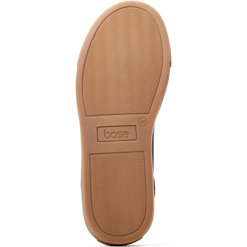 Base London Dalston Leder Herren Marineblau Mokassins Schuhe