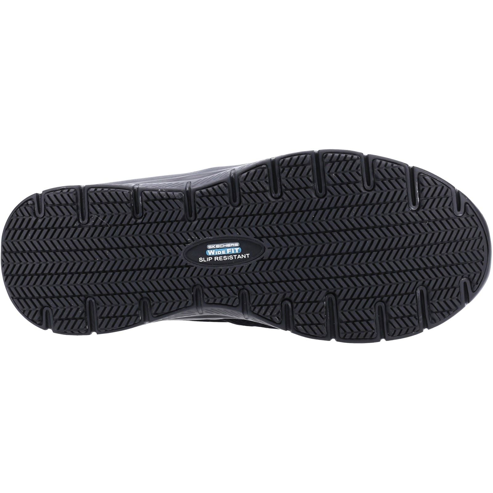 Skechers Workwear McAllen Wide Textil Herren Schwarze Sicherheits-Sneaker