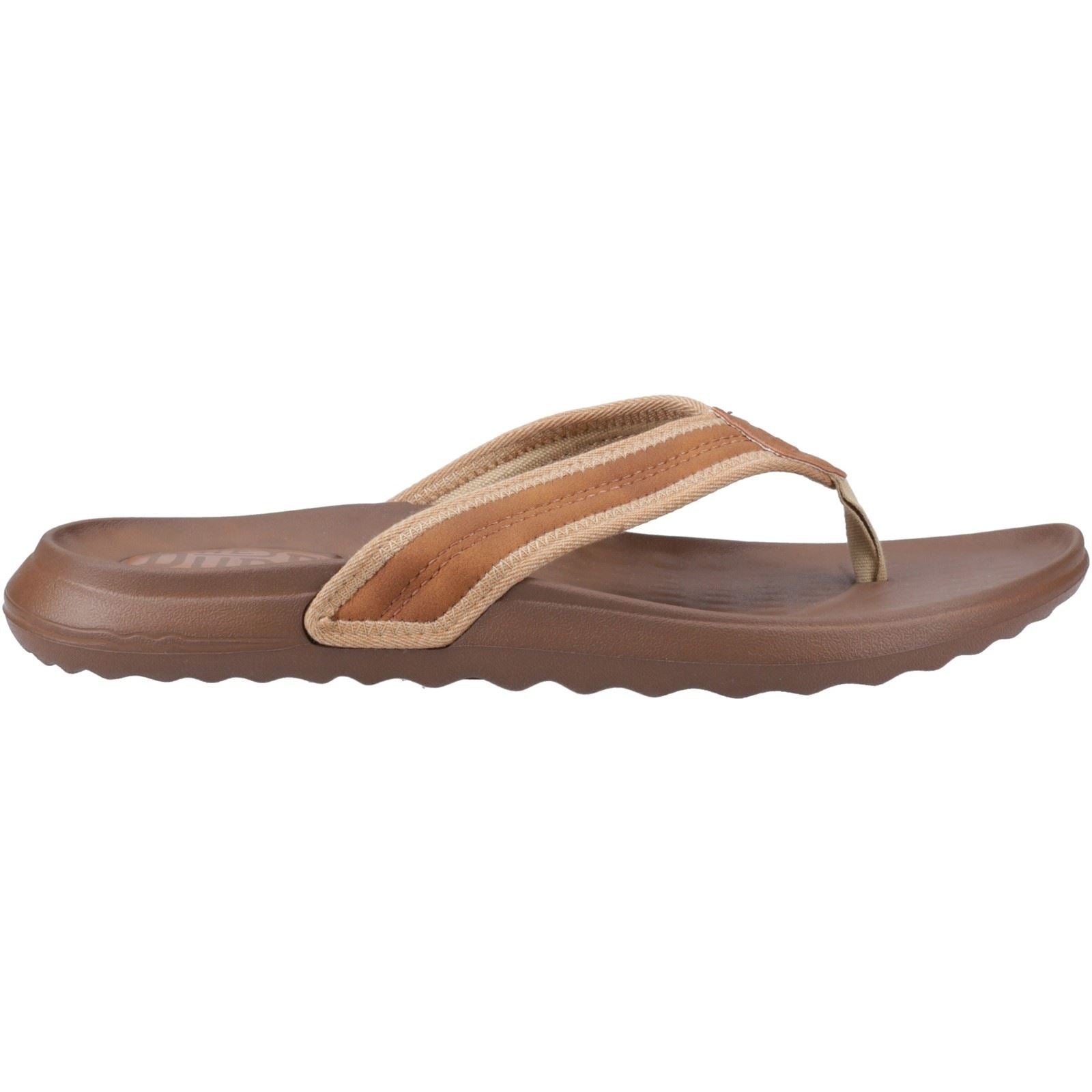 HEYDUDE Myers Polyurethan Herren Löwe Orange/Downtown Braun Flip-Flops