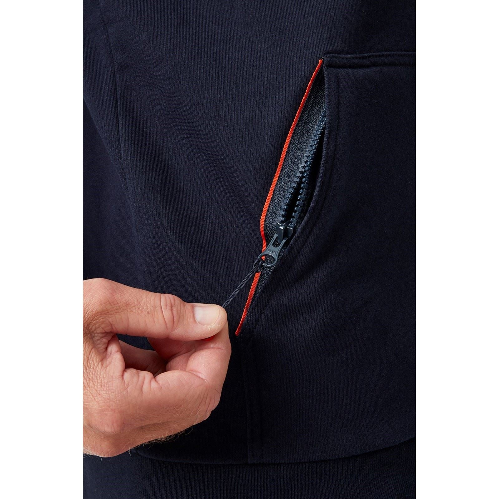 Helly Hansen Workwear Kensington Zip Baumwoll Herren Blau Sweatshirt