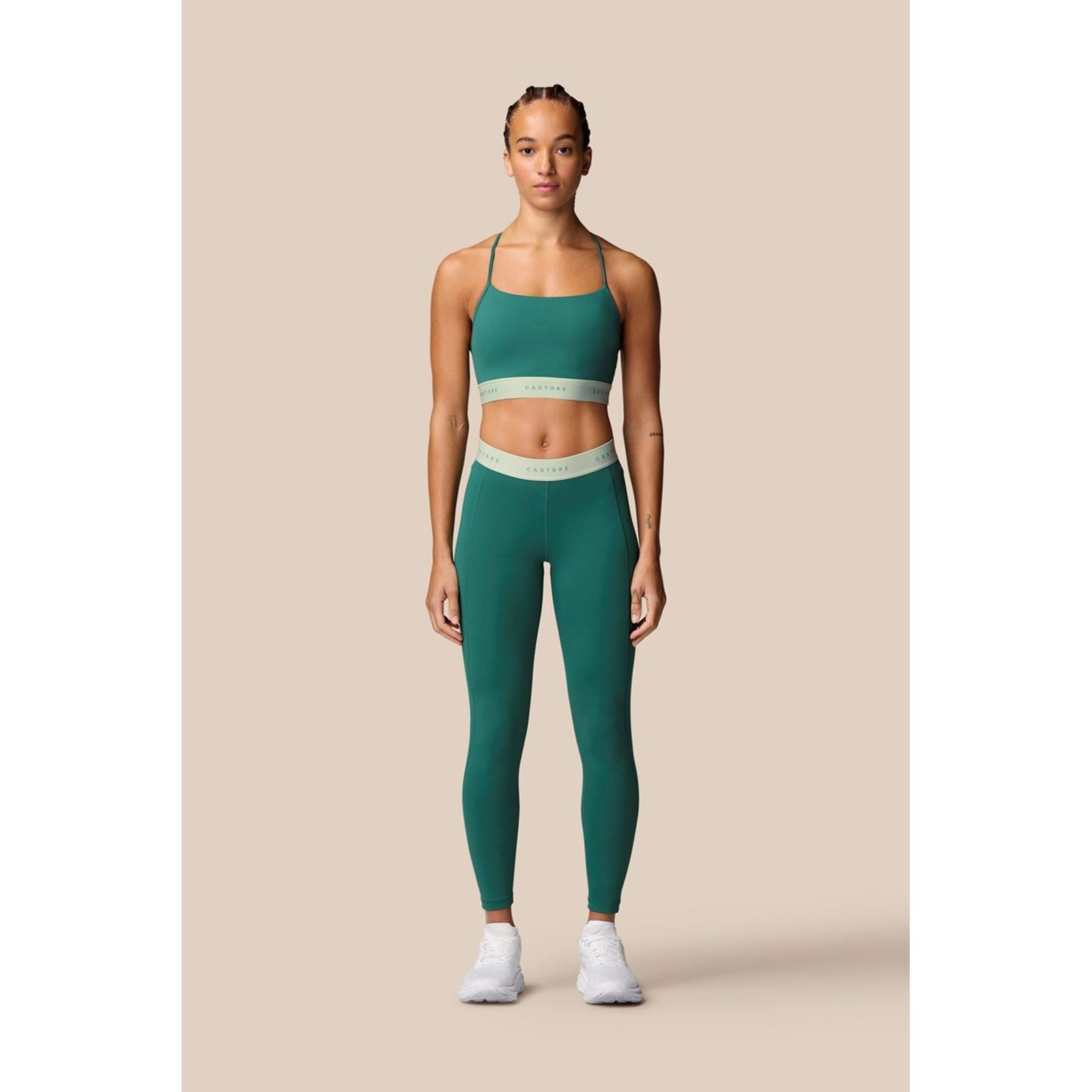 Castore Low Support Sports Bra Polyester Damen Sport-Bh In Dunkel Türkis