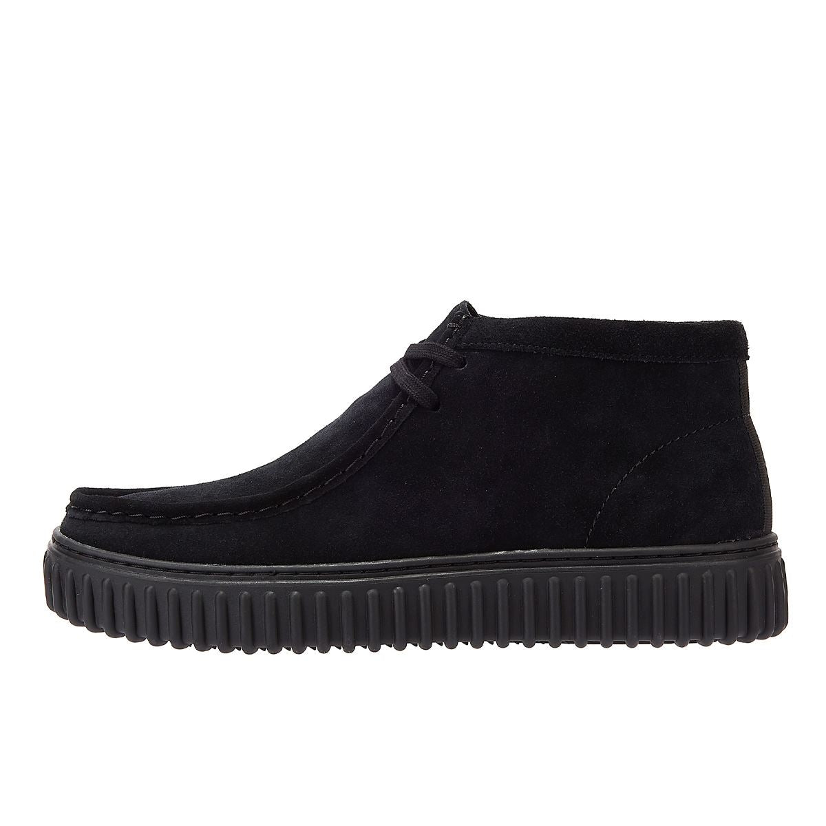 Clarks Main Torhill Hi Wildleder Herrenstiefel In Schwarz