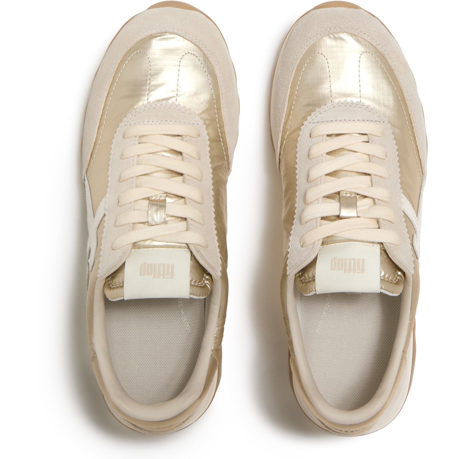 Fitflop Retro-Q FF Nylon Damen Platino Sneakers