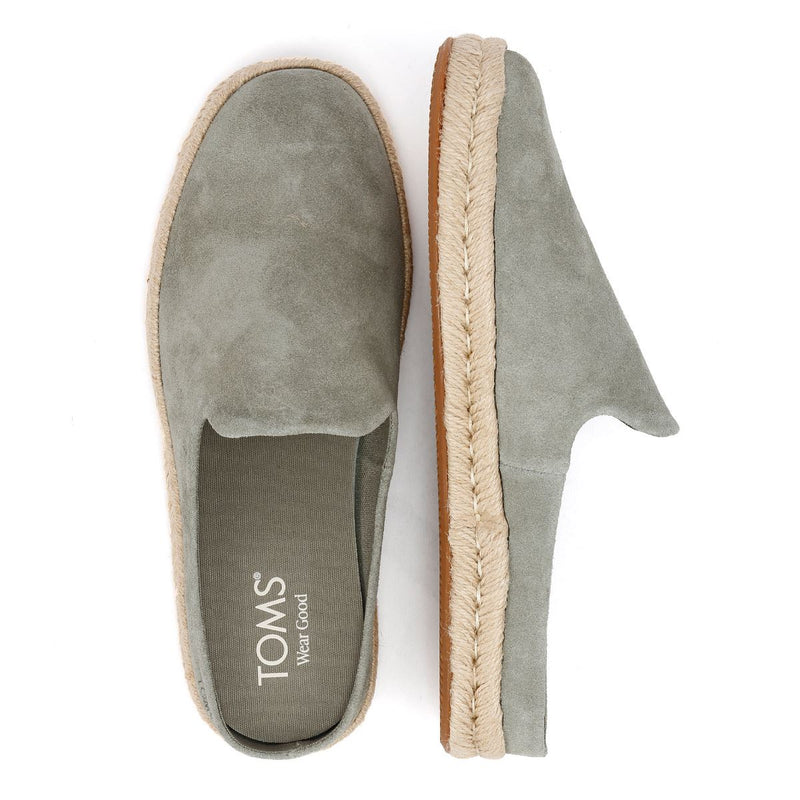 TOMS Santiago Herren Clogs Aus Wildleder In Grau