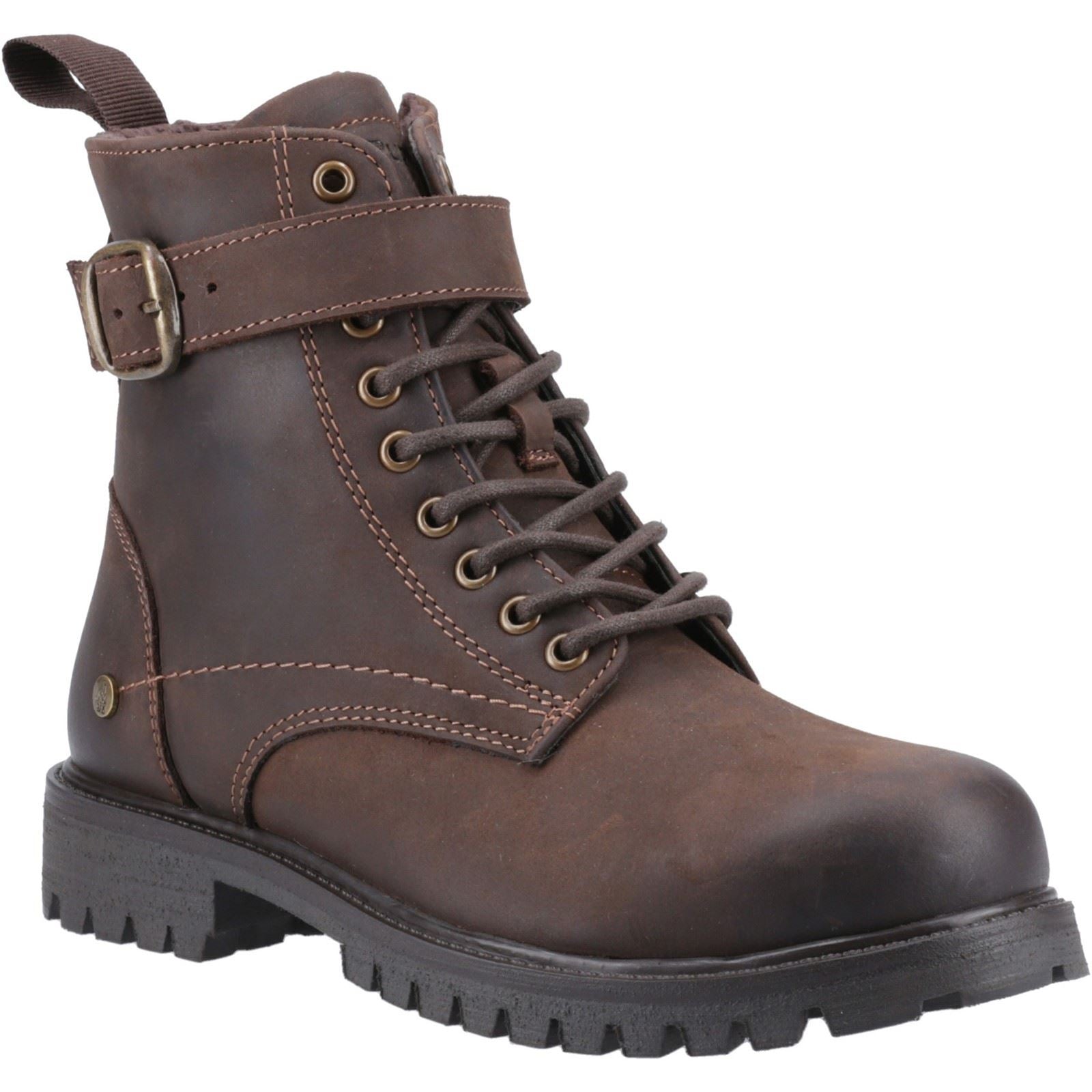 Hush Puppies Wanda Damenstiefel aus braunem Leder