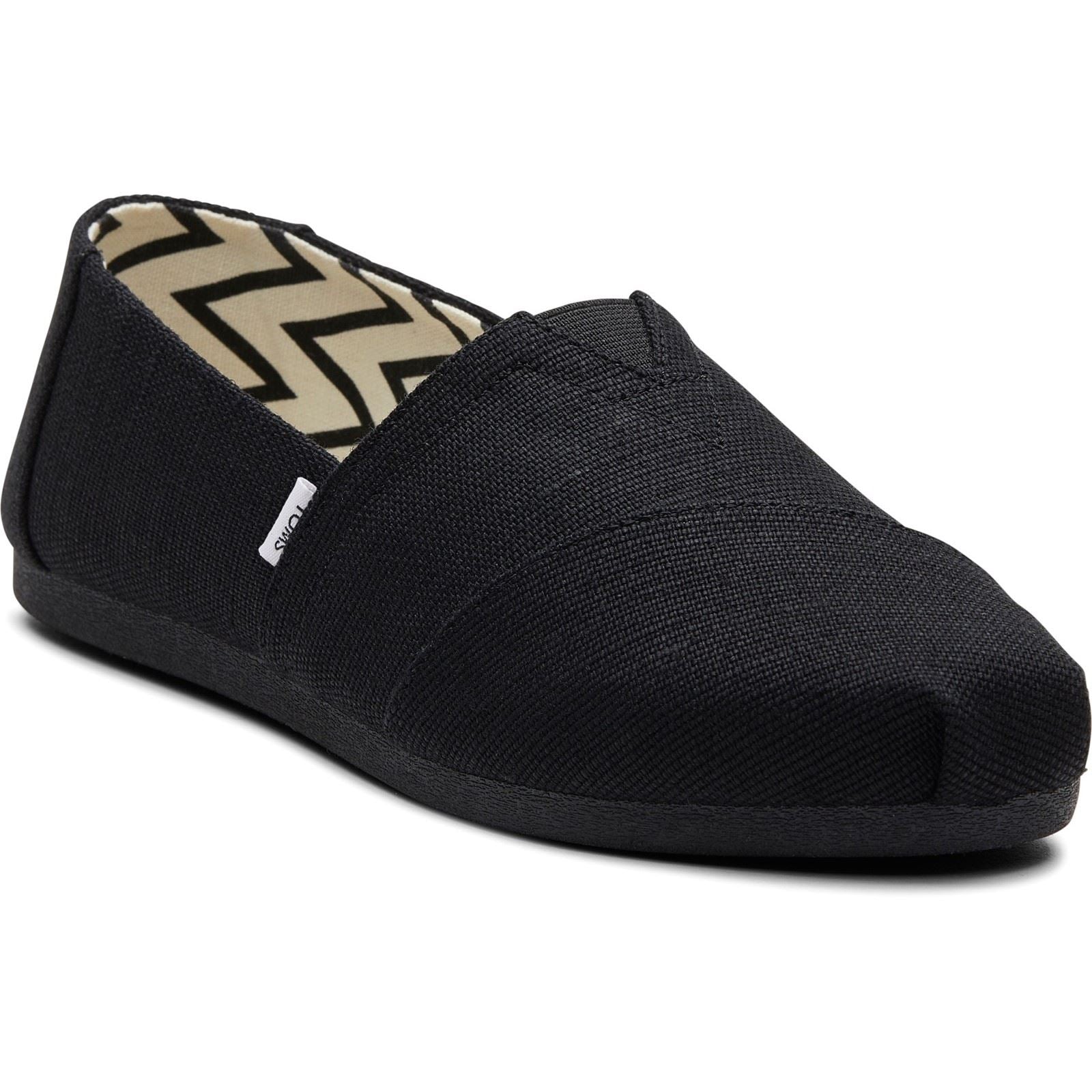 TOMS Alpargata Classic Baumwolle Damen Schwarze Farbe Espadrilles