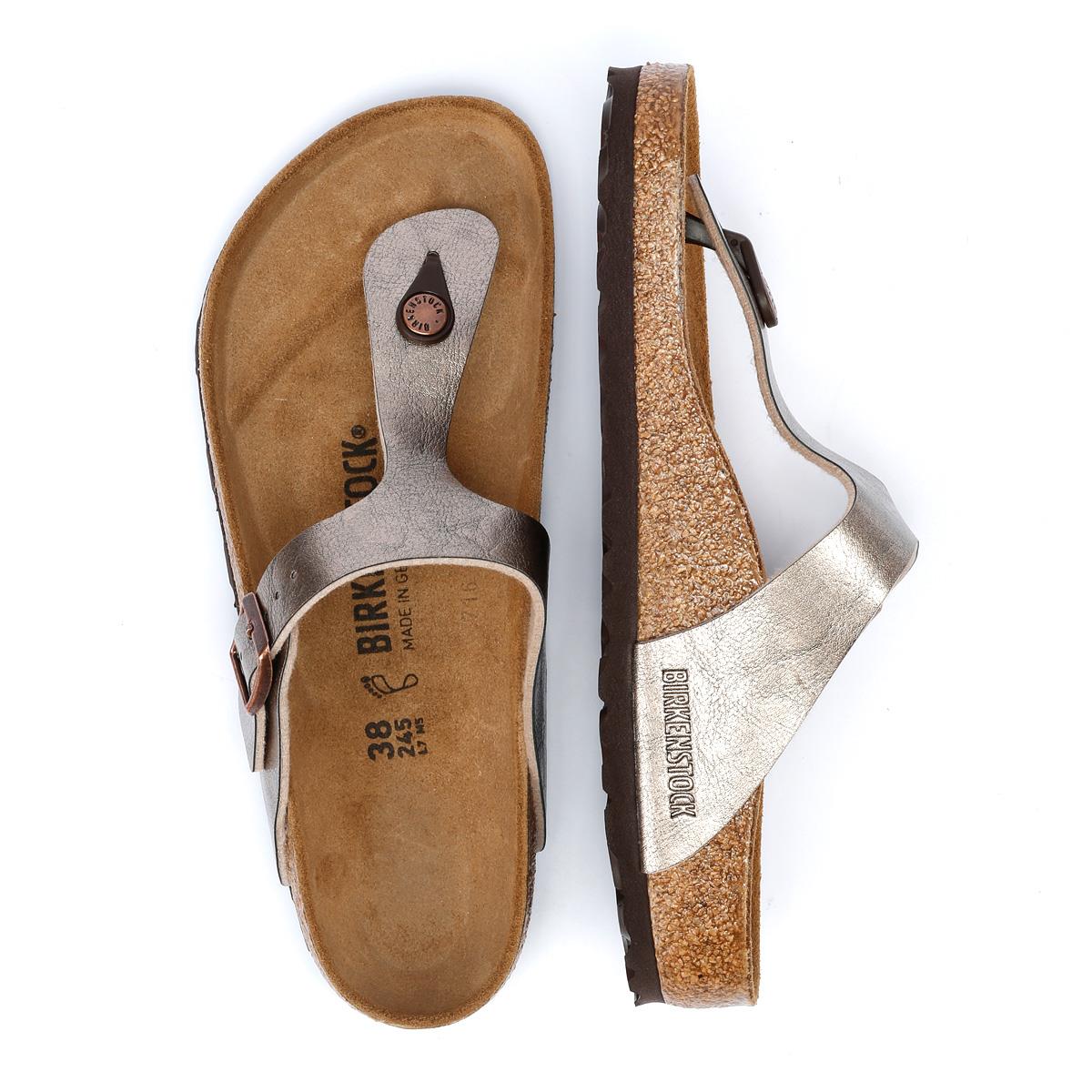 Birkenstock Gizeh Birko Flor Elegante Sandalen In Taupe Für Damen