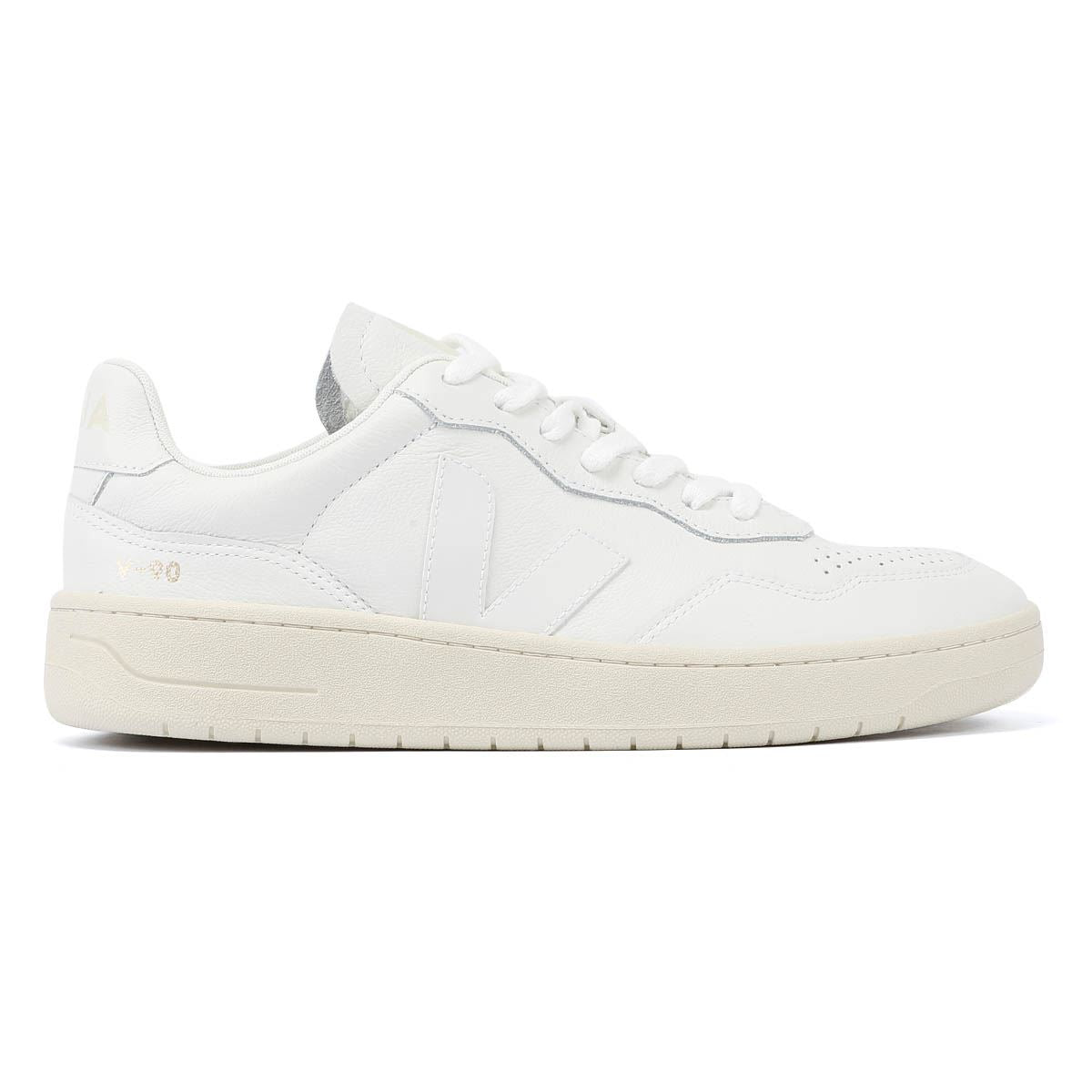 Veja V-90 Leder Herren Extra Weiße Turnschuhe