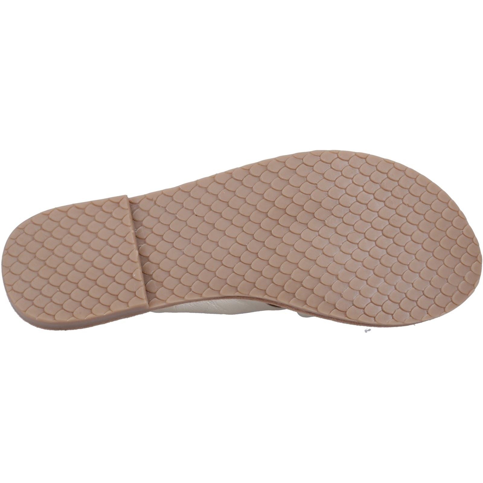 Hush Puppies Amy Wide Fit Damen Sandalen Aus Leder In Gold
