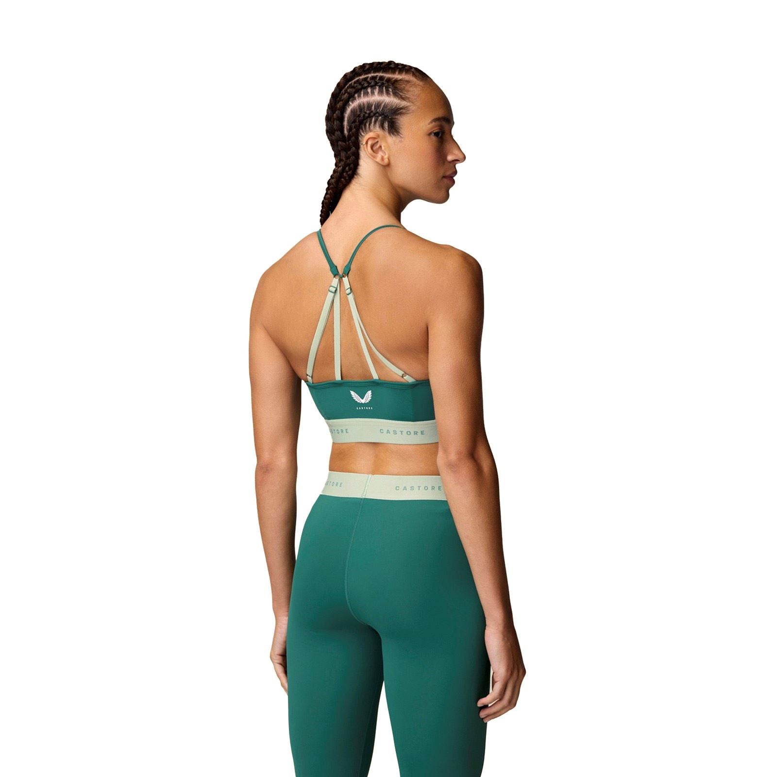 Castore Low Support Sports Bra Polyester Damen Sport-Bh In Dunkel Türkis