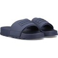 Hunter Core Embossed Slider Polyester Navy Slides