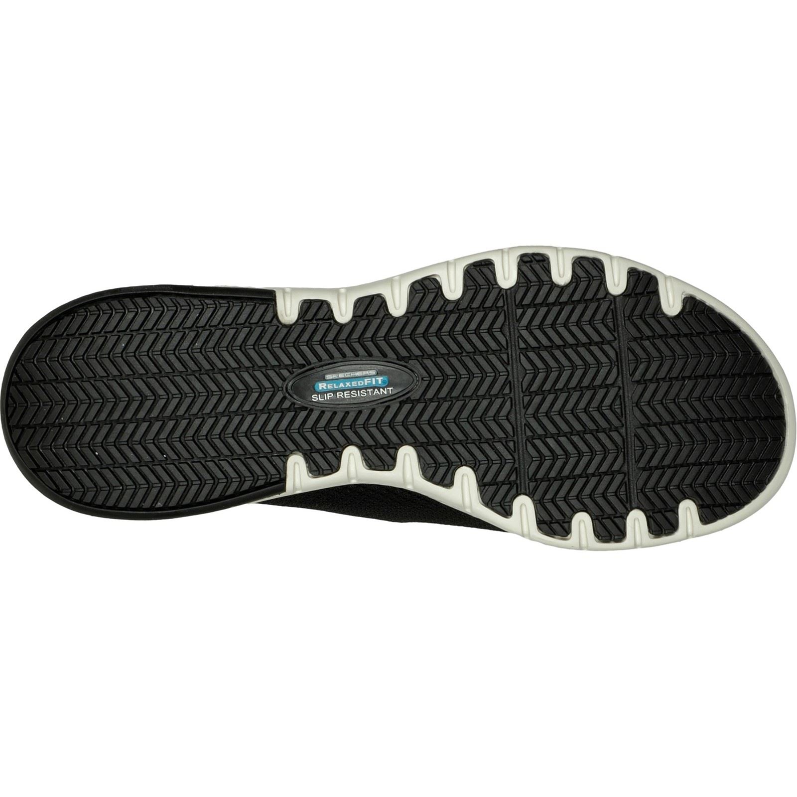 Skechers Workwear Marsing Waiola SR Mesh Damen Schwarz/Weiß Sneaker