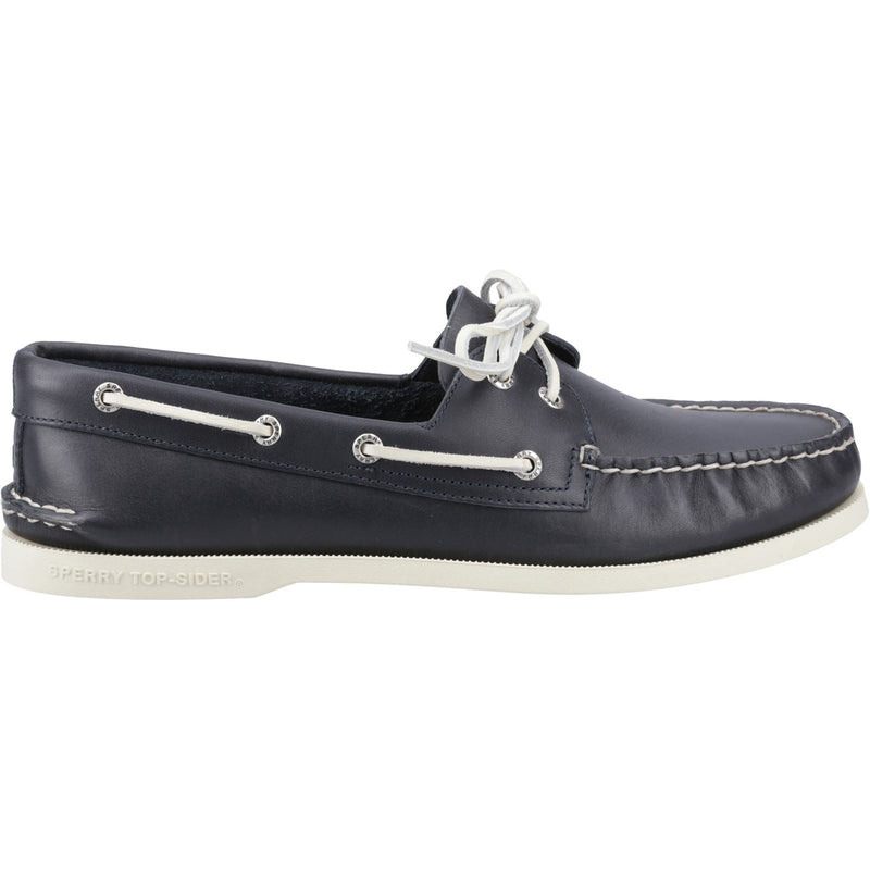 Sperry Authentic 2 Eye Herren Bootsschuhe Aus Leder In Marineblau