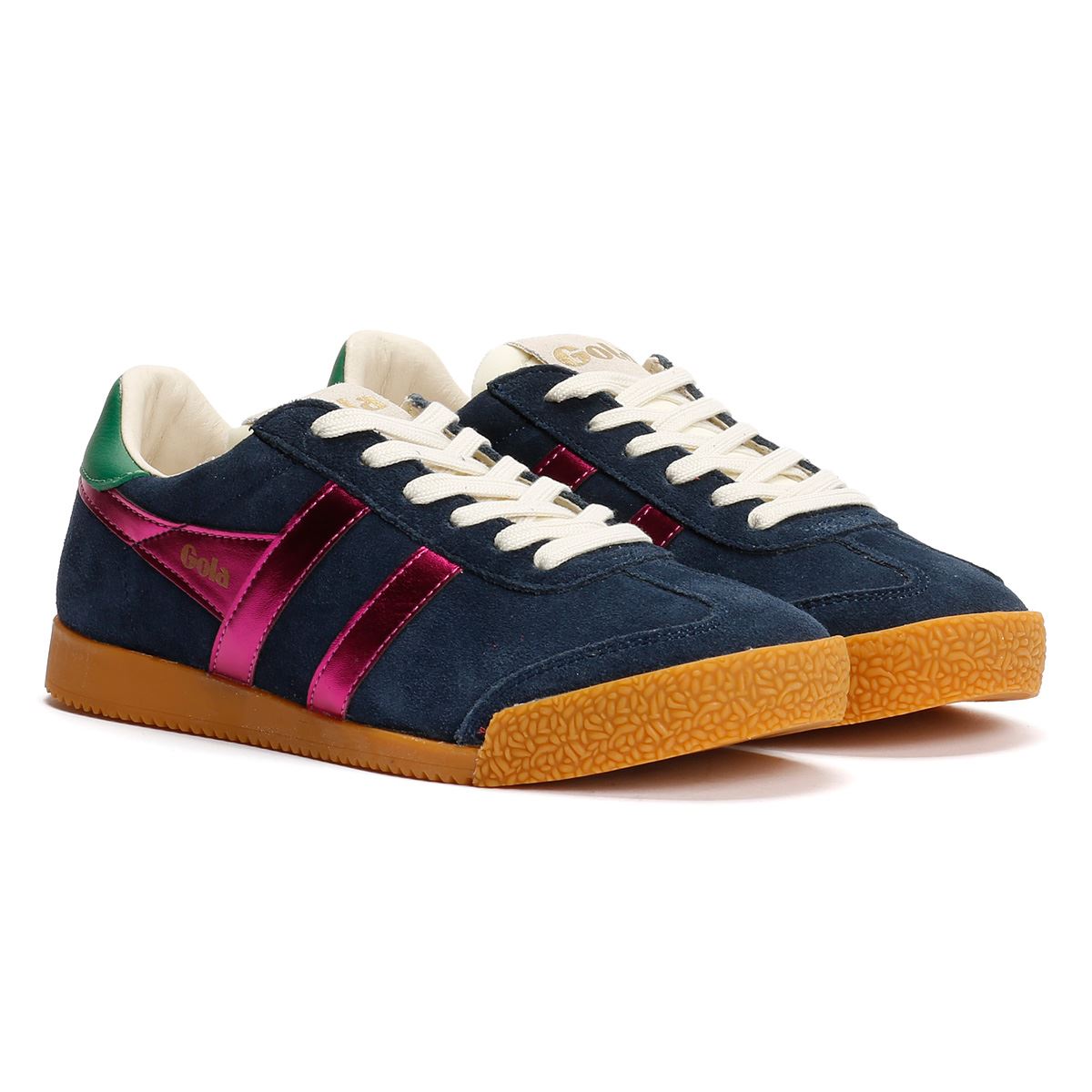 Gola Elan Glitz Wildleder Damen Blaue Sneaker