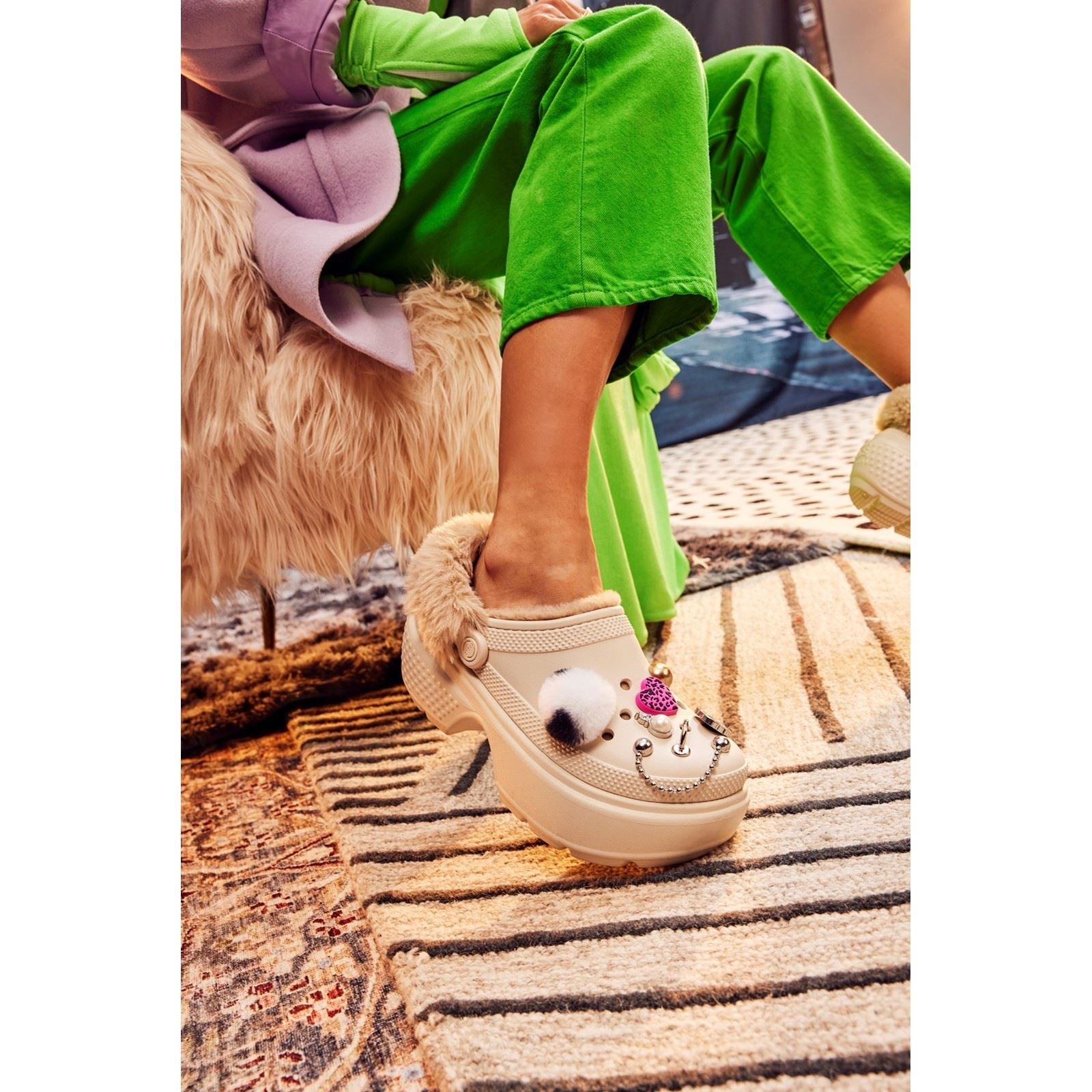Crocs Stomp Lined Eva Damen Stuck Clogs