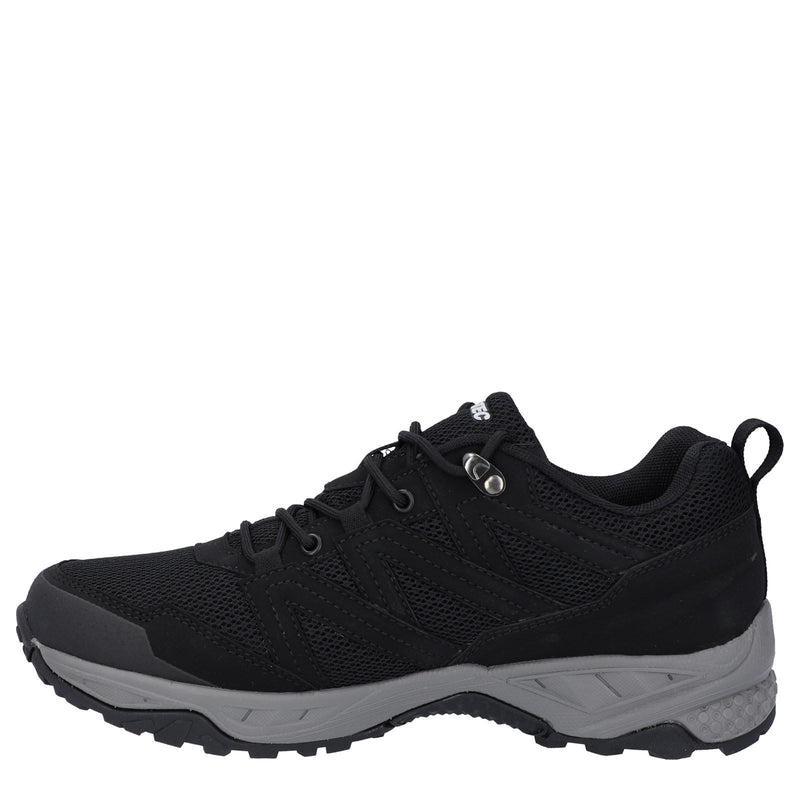 Hi-Tec Saunter WP Polyester Mesh Herren Wanderschuhe In Schwarz