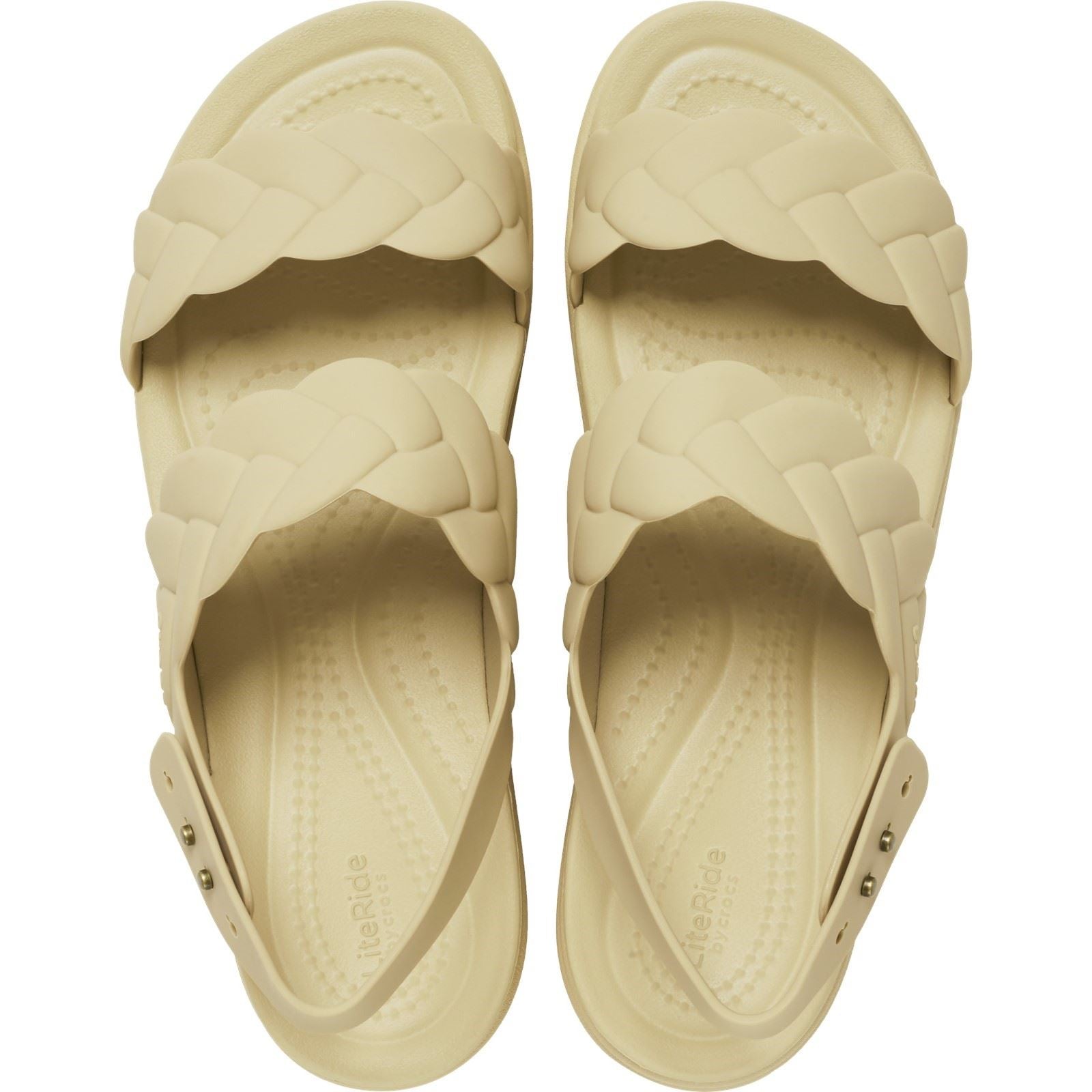 Crocs Brooklyn Woven Thermoplastische Damen Chai Sandalen