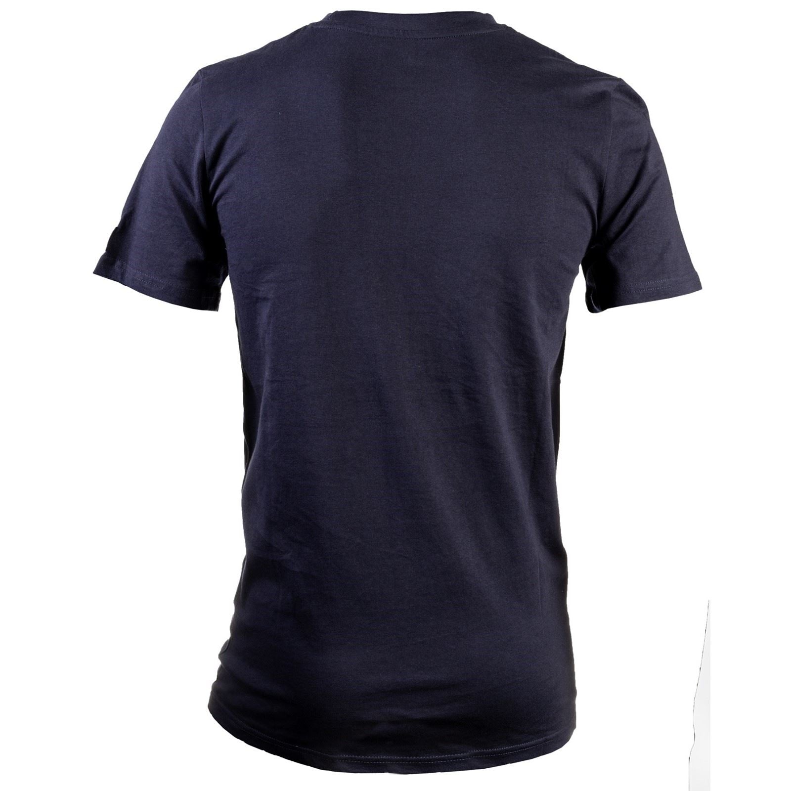 Caterpillar Essentials Short Sleeve Baumwoll Herrenblaue T-Shirts Mit Kurzen Ärmeln
